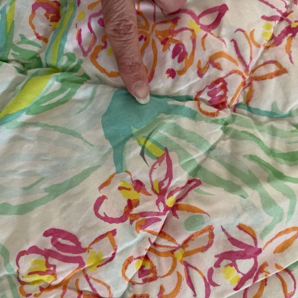 Lilly Pulitzer x Pottery Barn Teen Orchid Reversible Quilt Full / Queen